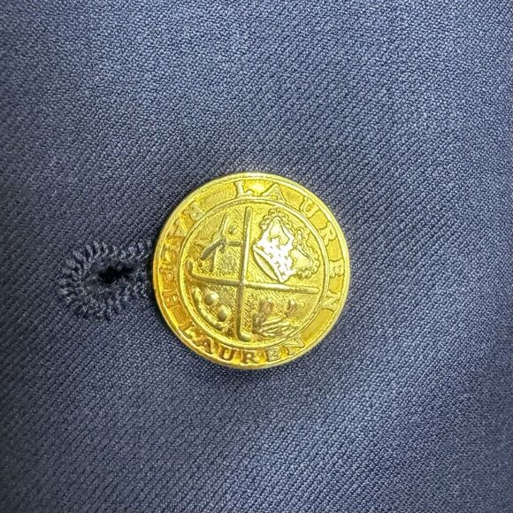 Vintage Lauren Ralph Lauren Single Breasted Blazer 44XL Wool Crest Gold Button - Picture 4 of 12